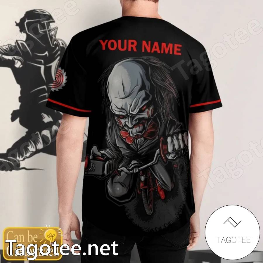 Saw Let's Play A Game Personalized Baseball Jersey x