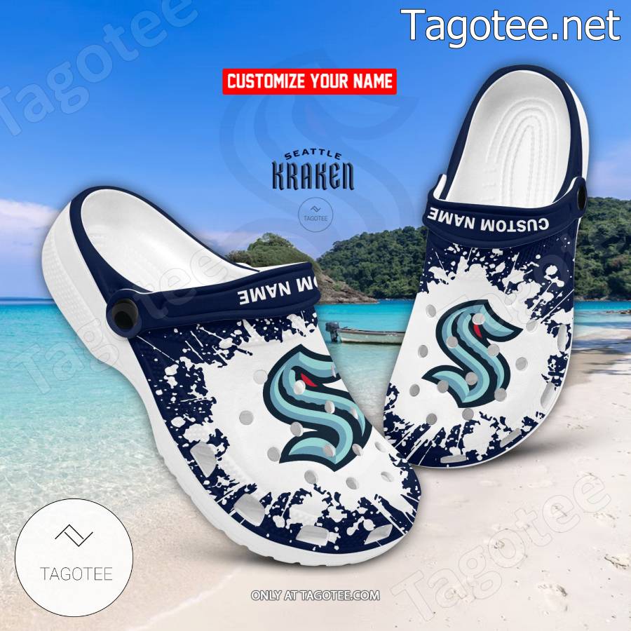 Seattle Kraken NHL Crocs Slippers - Discover Comfort And Style Clog Shoes  With Funny Crocs