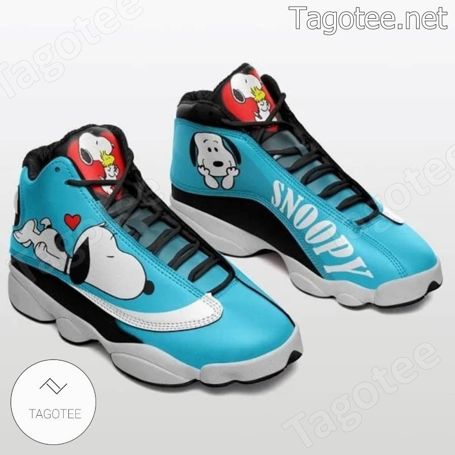 Snoopy Blue Air Jordan 13 Shoes
