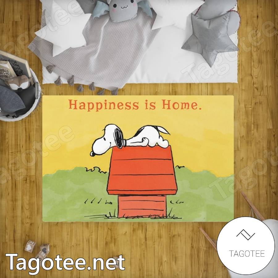 Snoopy Happiness Is Home Doormat - Tagotee