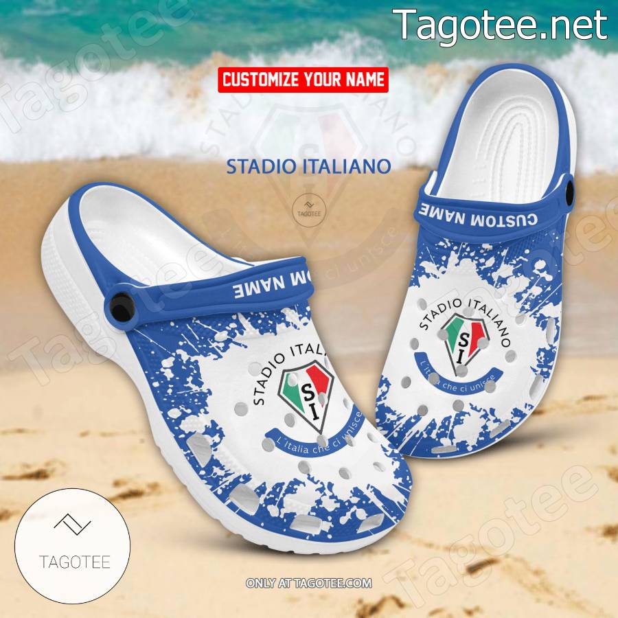 Stadio Italiano Logo Crocs Clogs - EmonShop