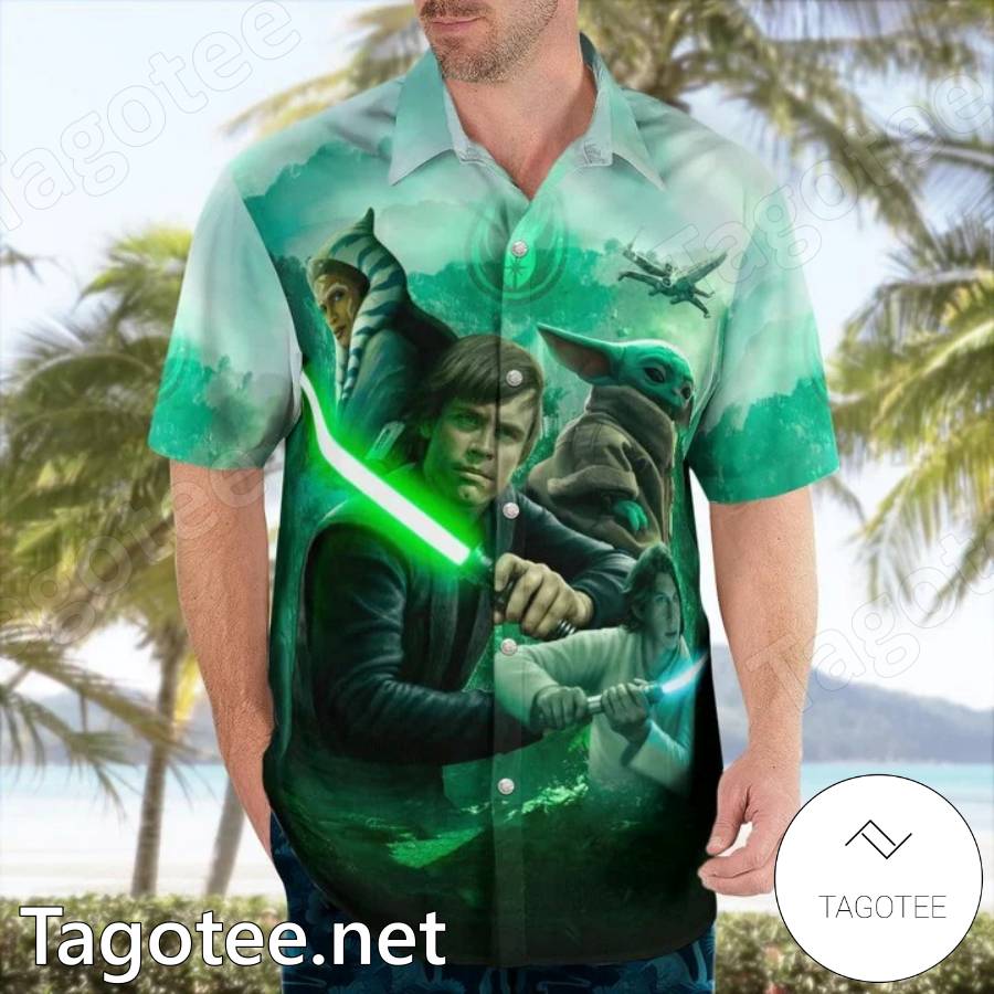 Star Wars Tropical Leaf Hawaiian Shirt - Tagotee