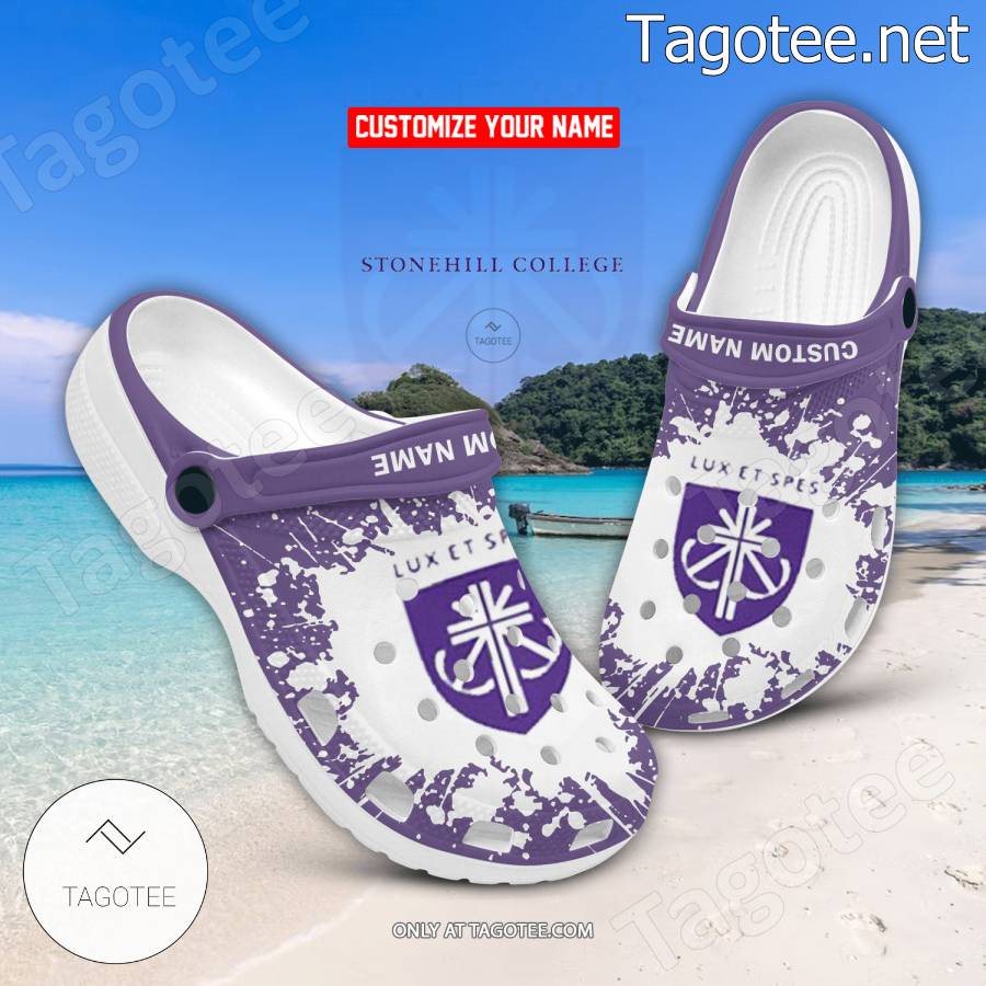 Stonehill College Custom Crocs Clogs - BiShop a