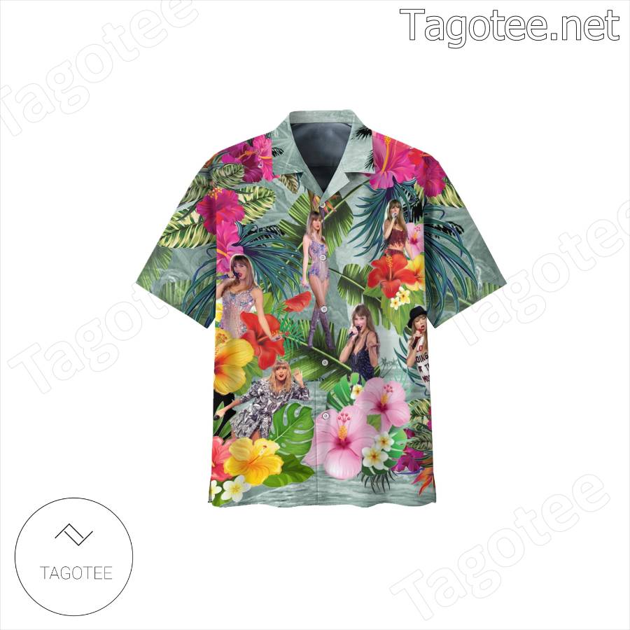 Taylor Swift Music Pattern Hawaiian Shirt And Shorts - Tagotee