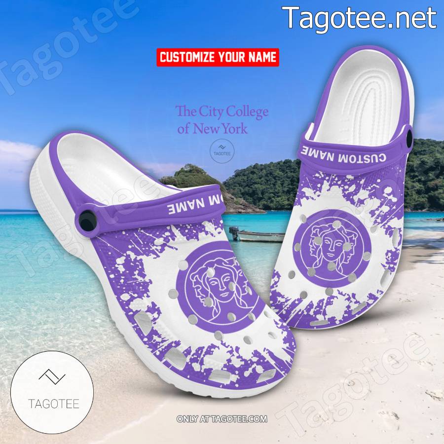 The City College of New York Custom Crocs Clogs - BiShop