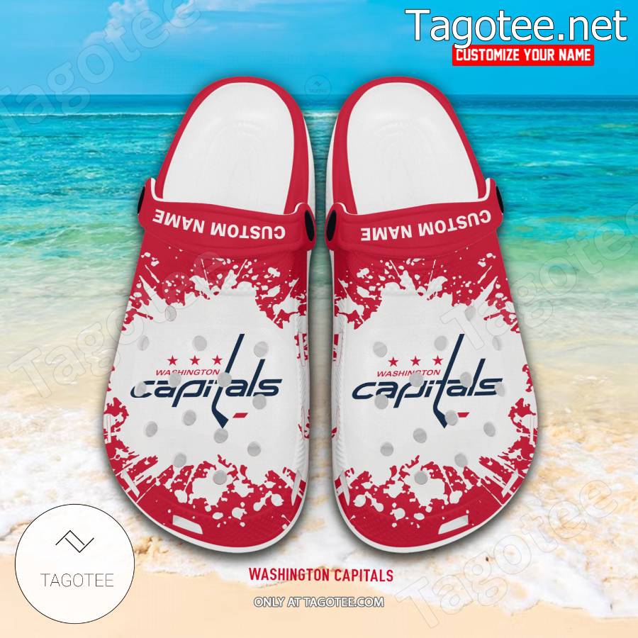 Washington Capitals Personalized Crocs Clogs - EmonShop a