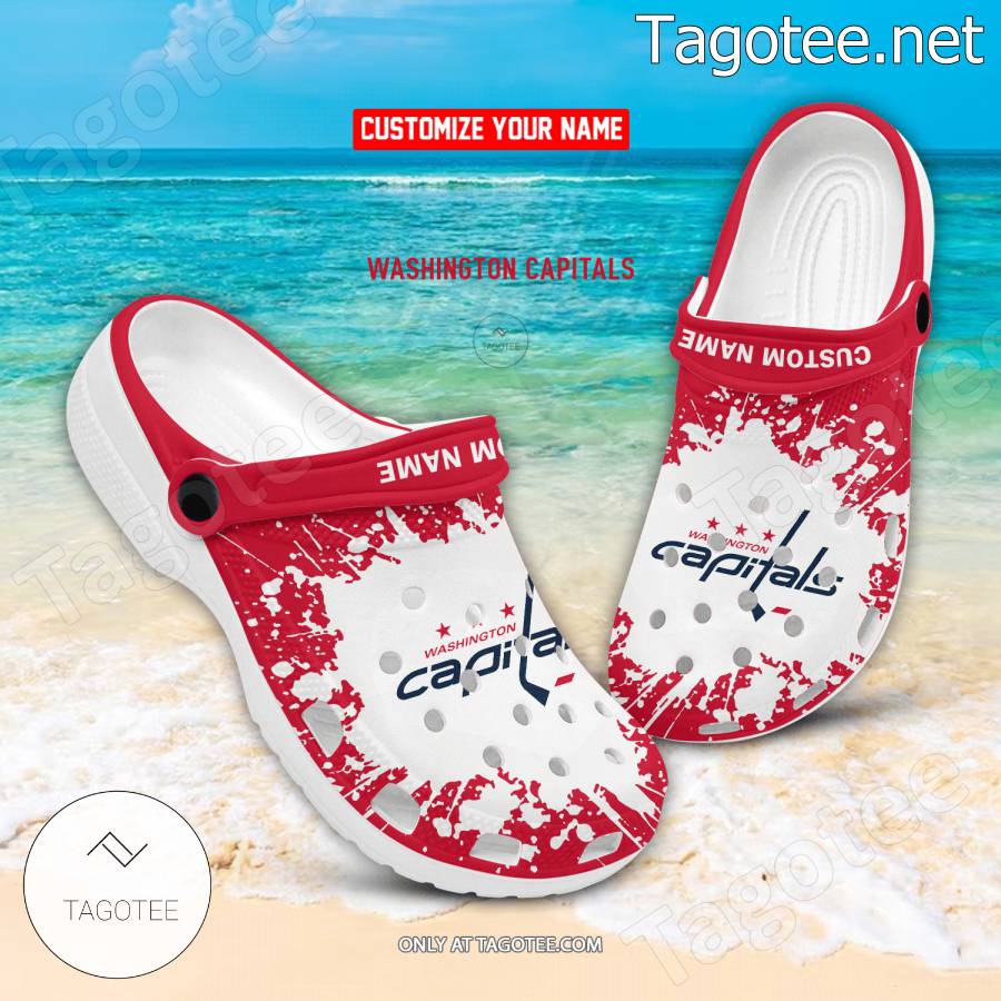 Washington Capitals Personalized Crocs Clogs - EmonShop