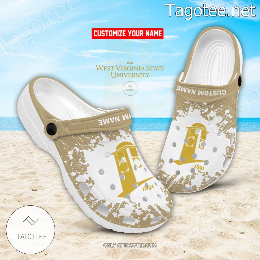 West Virginia State University Custom Crocs Clogs - BiShop - Tagotee