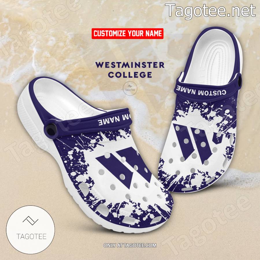 Westminster College Logo Crocs Clogs - BiShop
