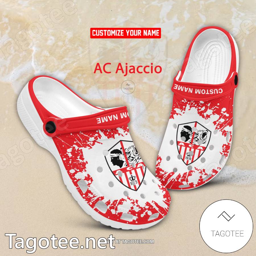 AC Ajaccio Custom Crocs Clogs - BiShop