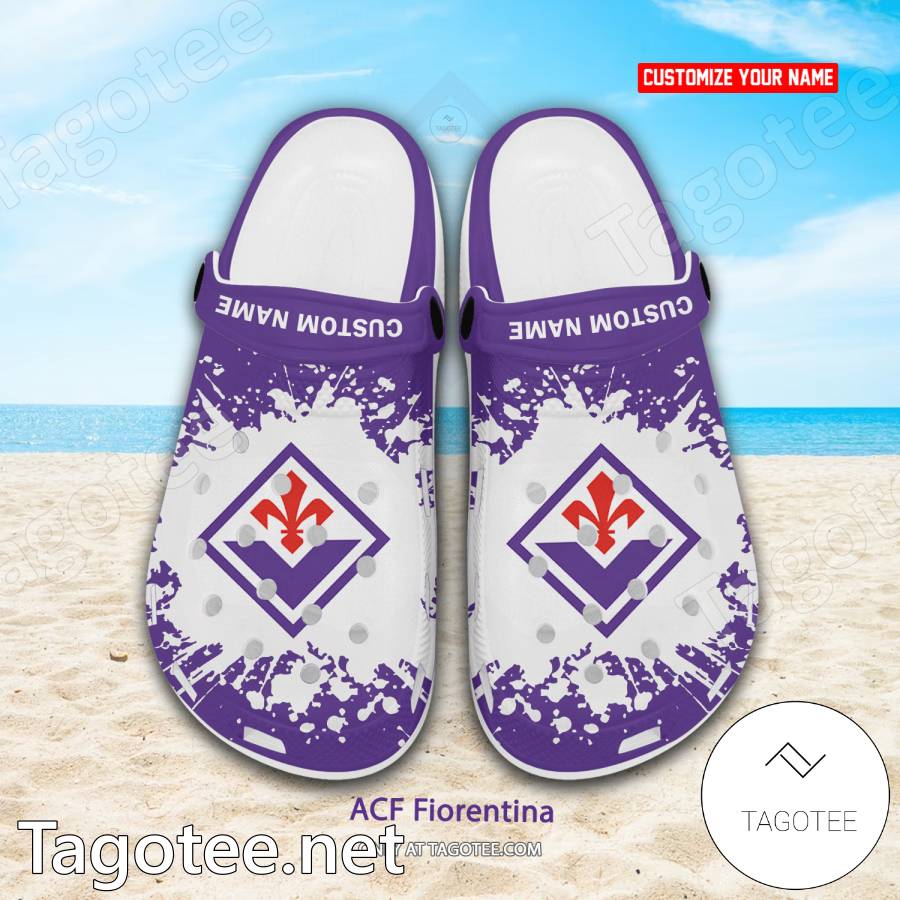 ACF Fiorentina Custom Crocs Clogs - BiShop a