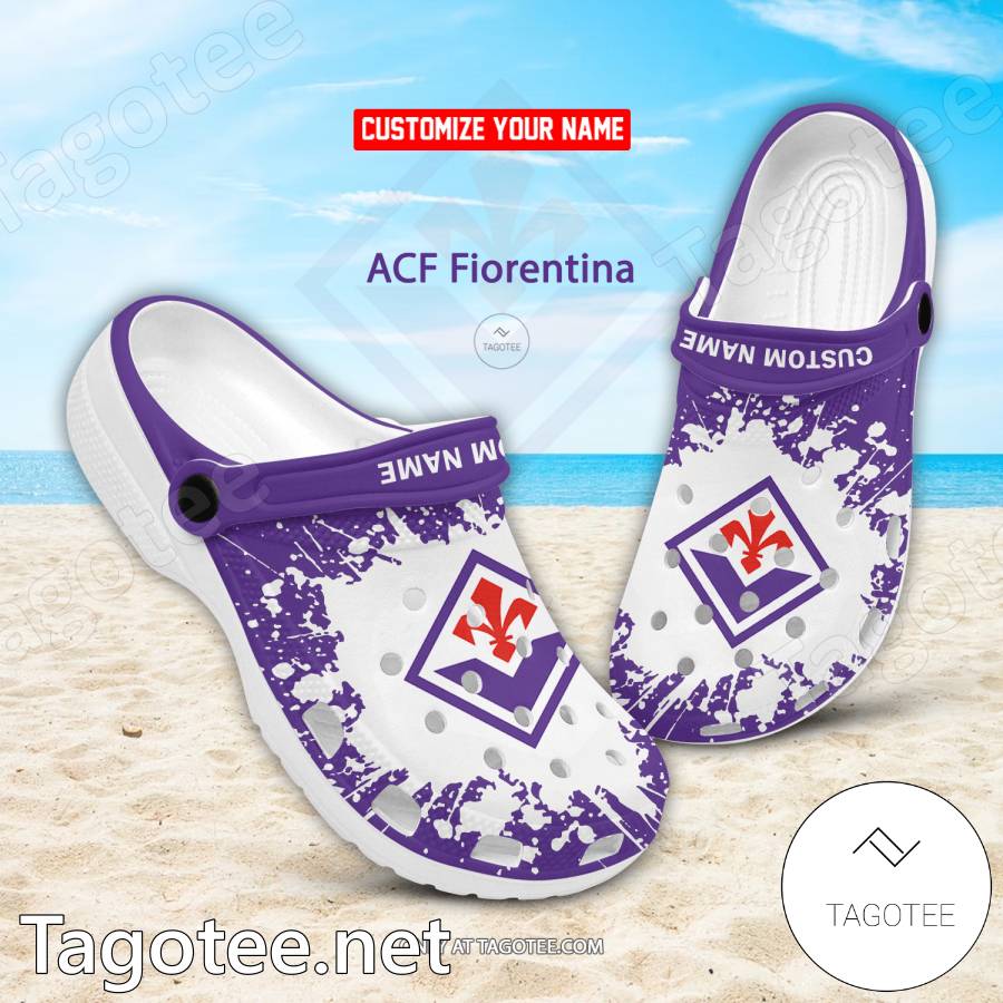 ACF Fiorentina Custom Crocs Clogs - BiShop