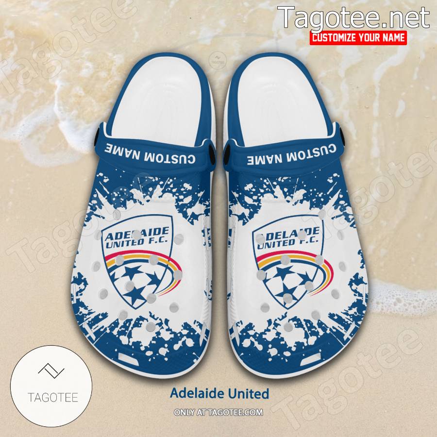 Adelaide United Custom Crocs Clogs - BiShop a