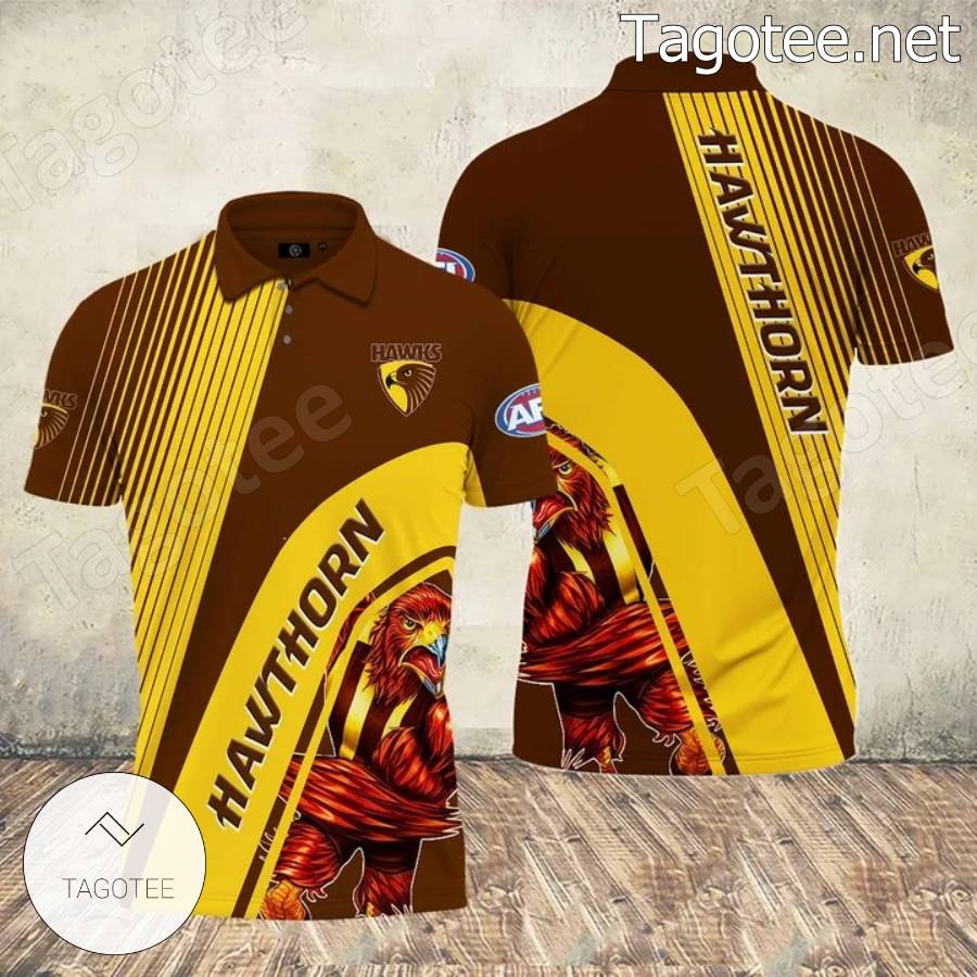 Hawthorn Hawks AFL Custom Name Hawaiian Shirt Great Gift For Men Women Fans  - Freedomdesign
