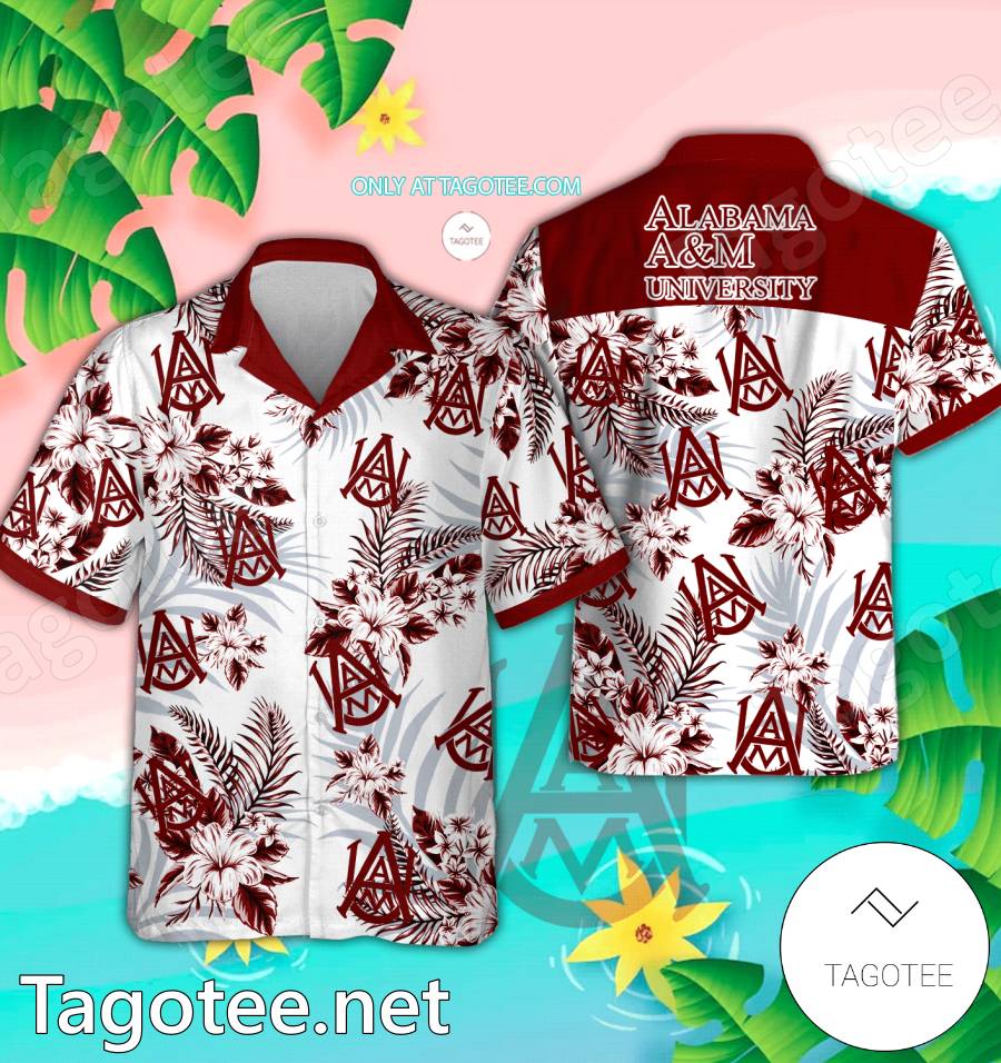 Alabama Agricultural and Mechanical University Logo Hawaiian Shirt And Shorts - EmonShop
