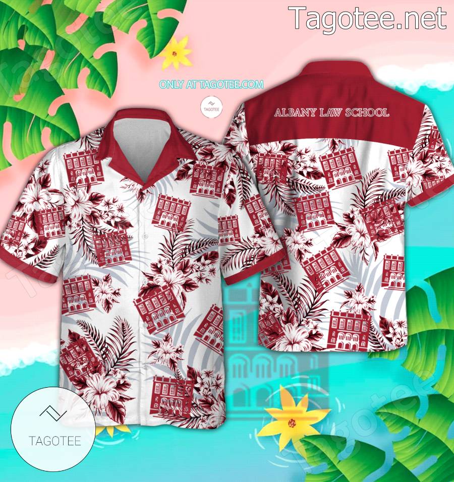 Albany Law School Logo Hawaiian Shirt And Shorts - BiShop