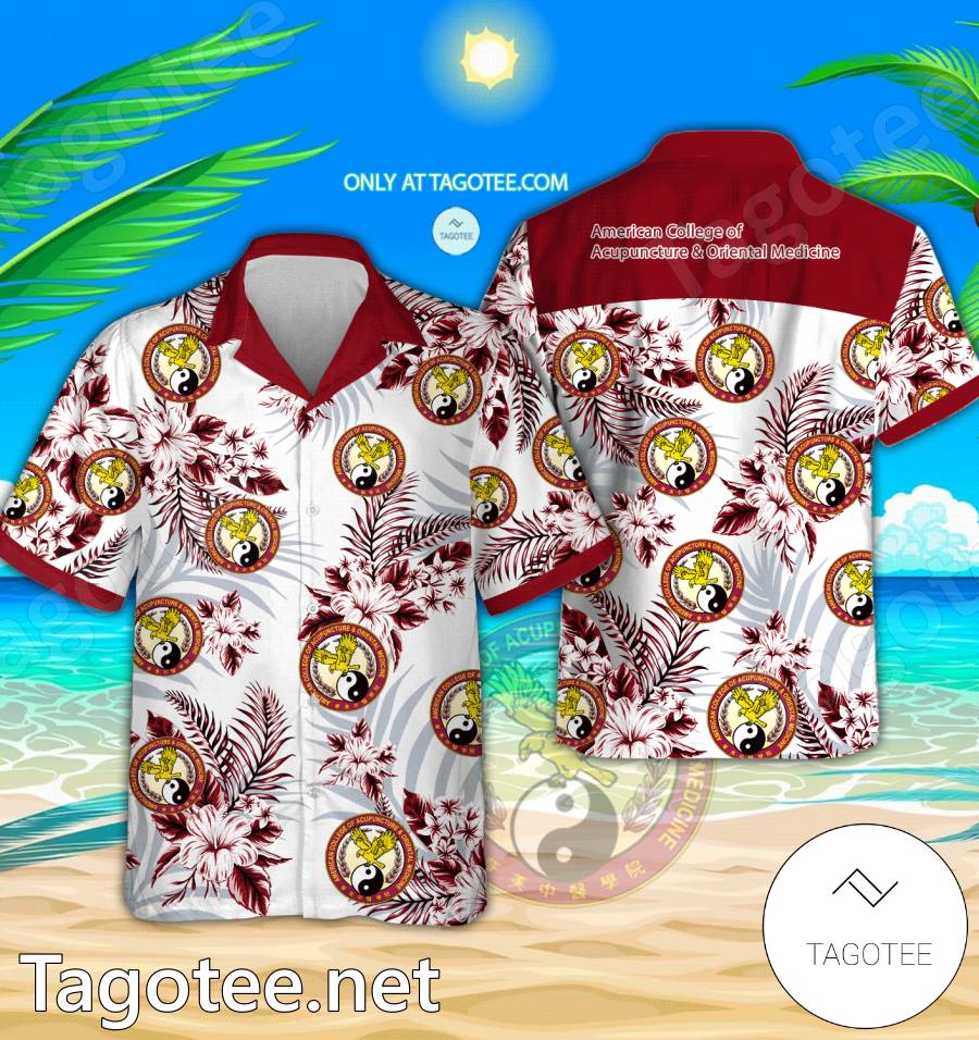 American College of Acupuncture and Oriental Medicine Logo Hawaiian Shirt And Shorts - EmonShop