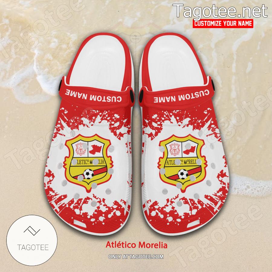 Atlético Morelia Logo Custom Crocs Clogs - BiShop a