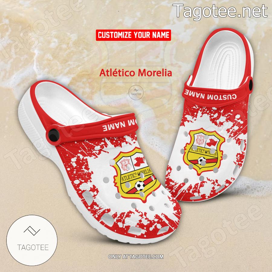 Atlético Morelia Logo Custom Crocs Clogs - BiShop