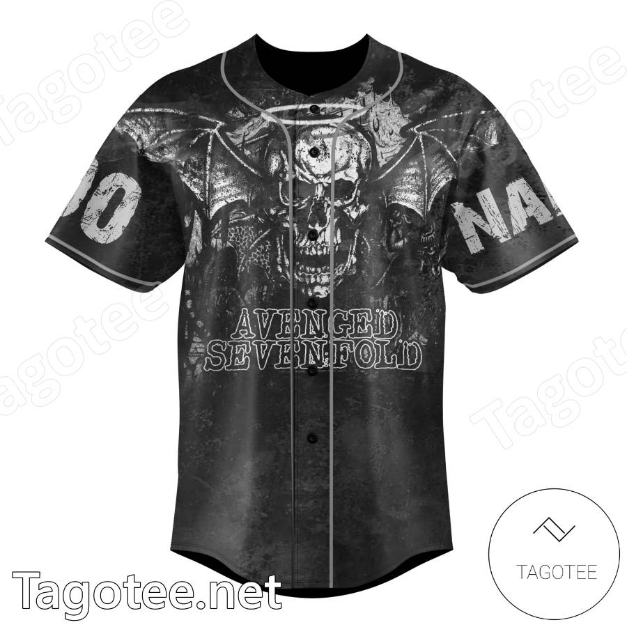 Avenged Sevenfold Hail To The King Skull Personalized Baseball Jersey a