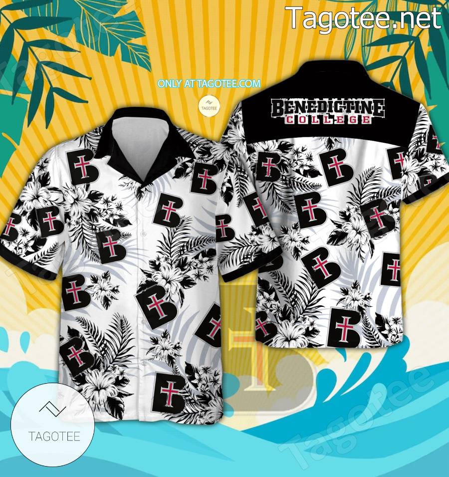 Benedictine College Hawaiian Shirt And Shorts - BiShop - Tagotee