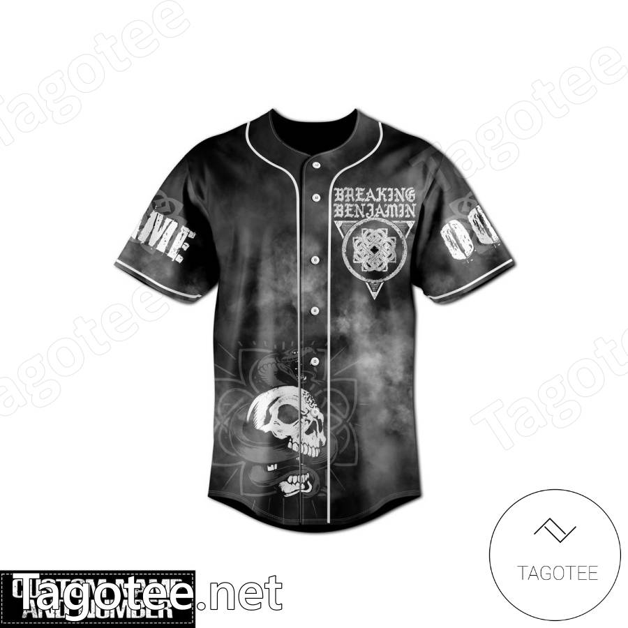 Breaking Benjamin Say Goodbye As We Dance With The Devil Tonight Skull Personalized Baseball Jersey a