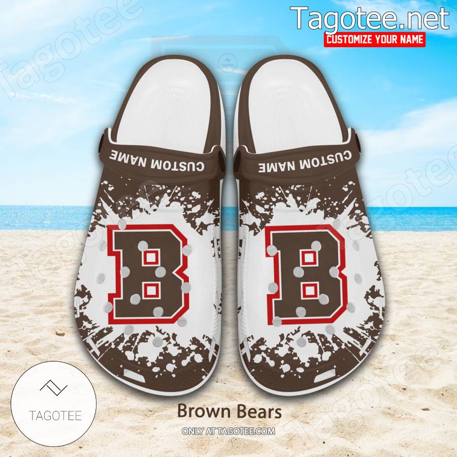 Brown Bears Logo Crocs Clogs - BiShop a