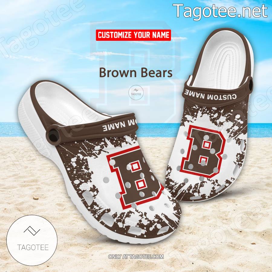Brown Bears Logo Crocs Clogs - BiShop