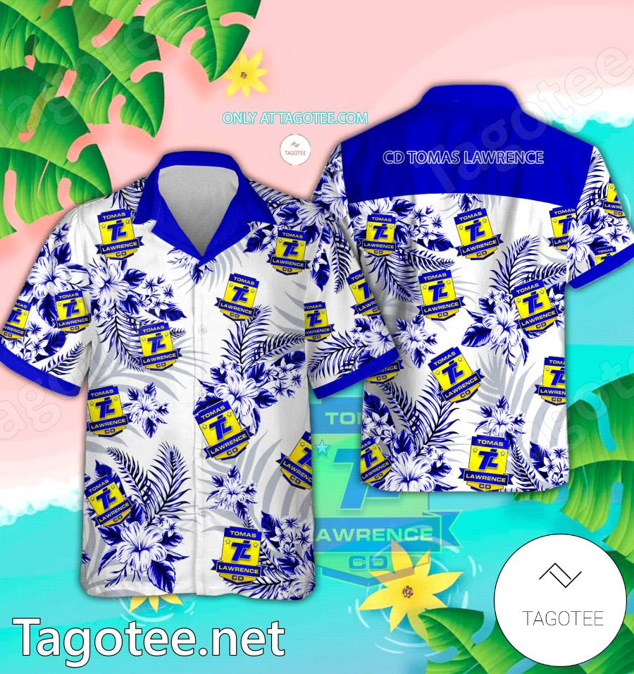 CD Tomas Lawrence Logo Hawaiian Shirt And Shorts - EmonShop
