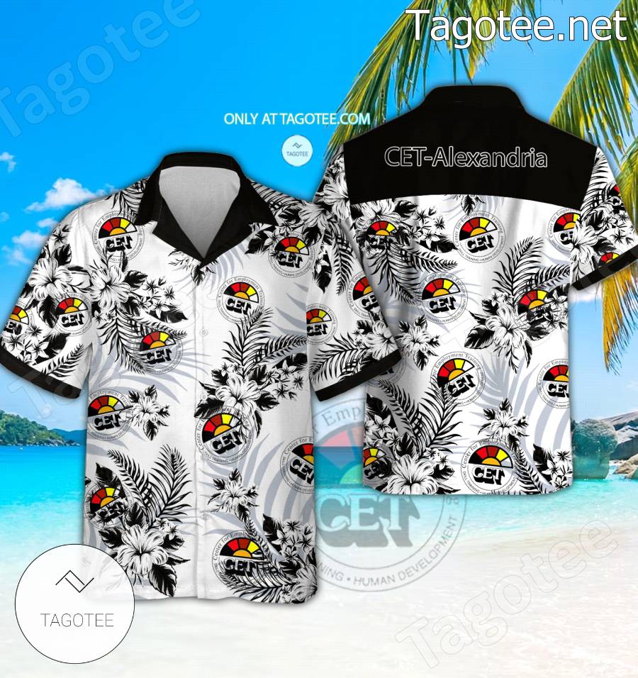 CET-Alexandria Logo Hawaiian Shirt And Shorts - BiShop
