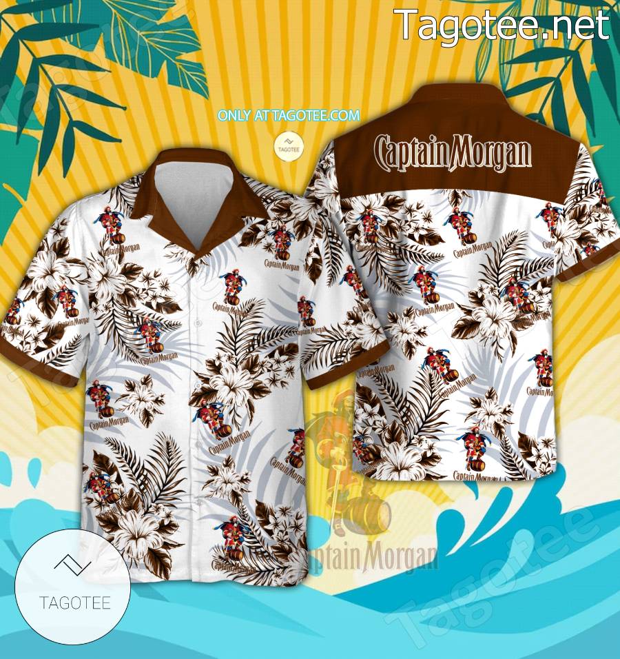 Captain Morgan Logo Hawaiian Shirt And Shorts - EmonShop
