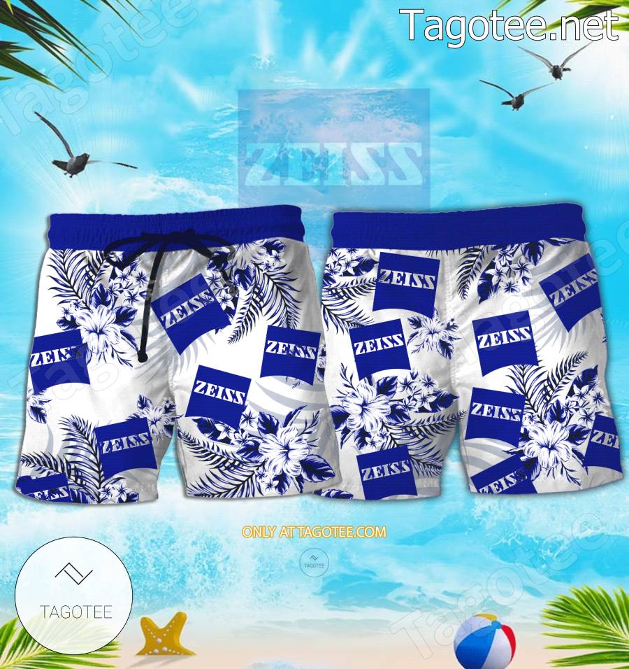 Carl Zeiss AG Logo Hawaiian Shirt And Shorts - BiShop a
