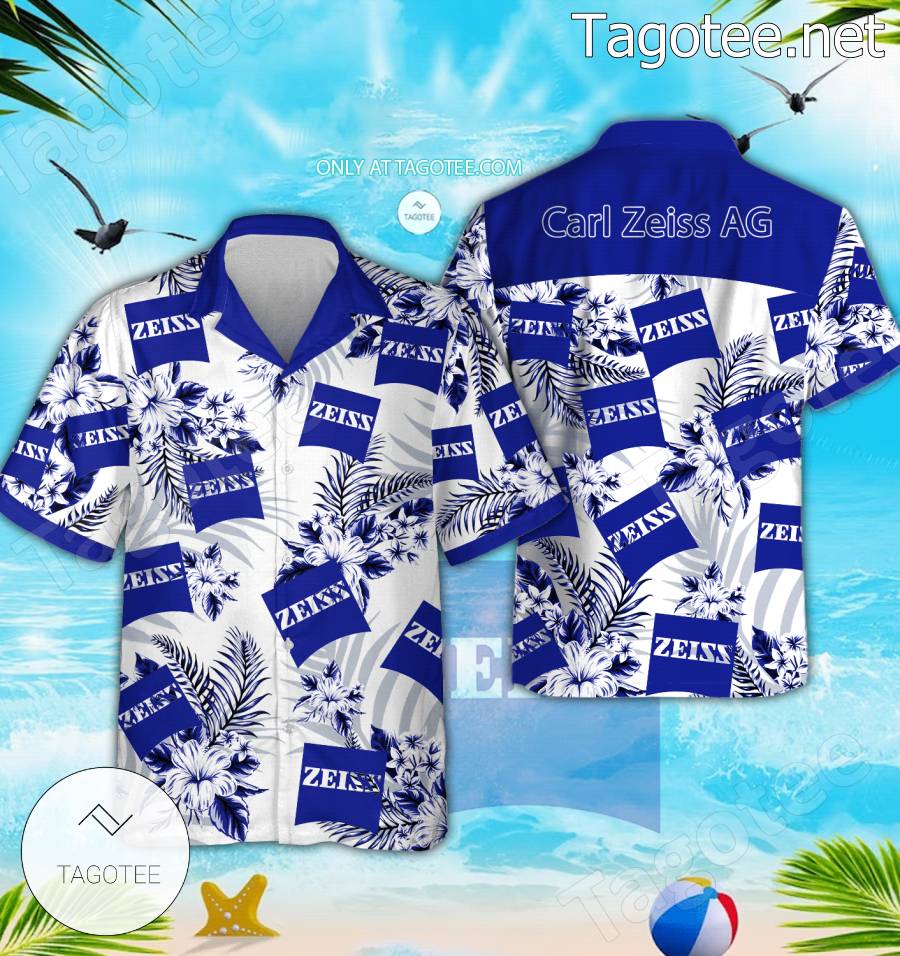 Carl Zeiss AG Logo Hawaiian Shirt And Shorts - BiShop