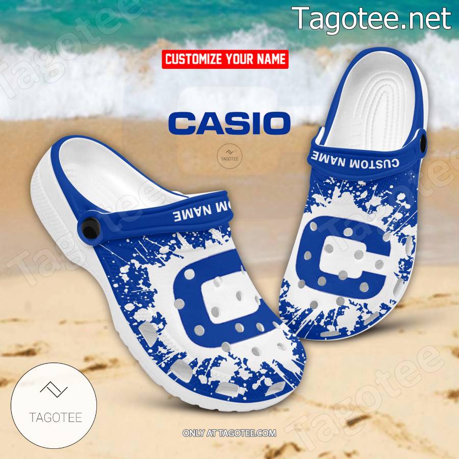 Casio Watch Logo Crocs Clogs - BiShop