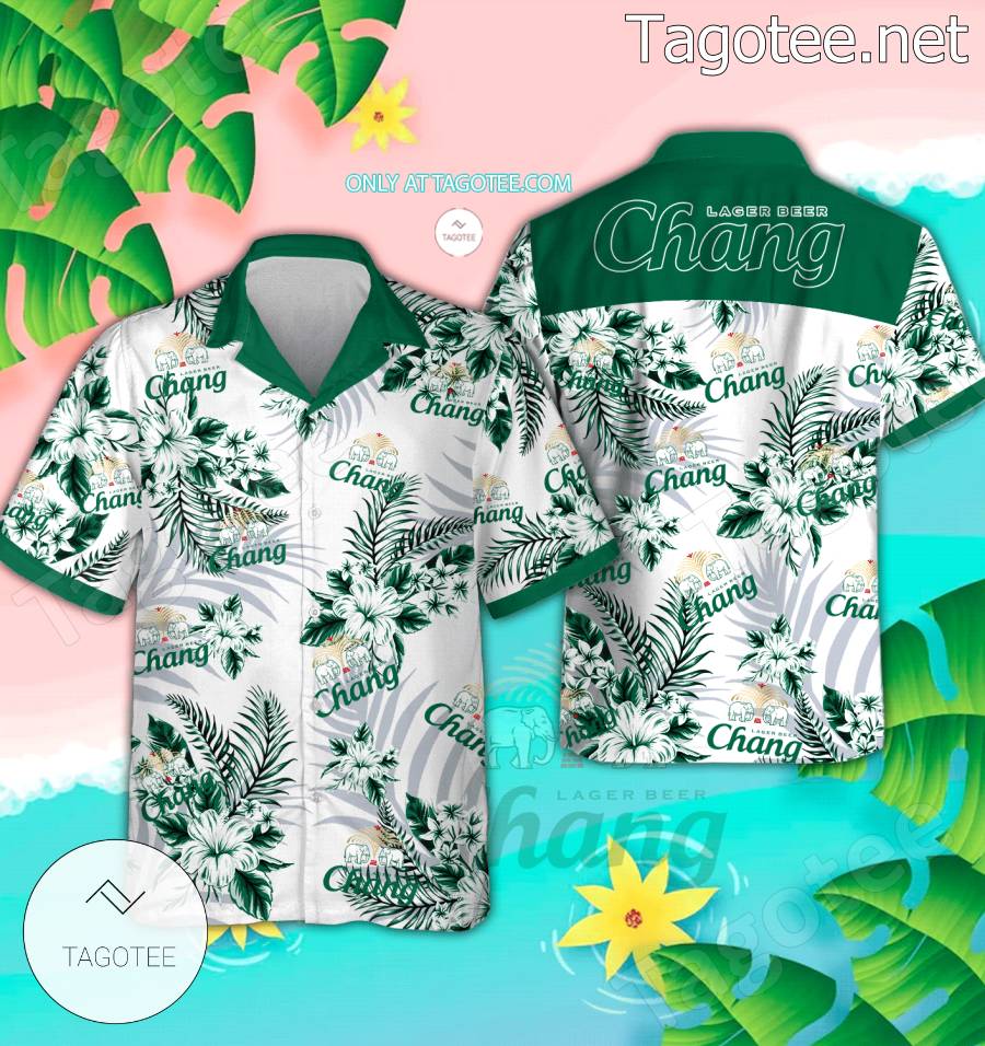 Chang Beer Logo Hawaiian Shirt And Shorts - EmonShop