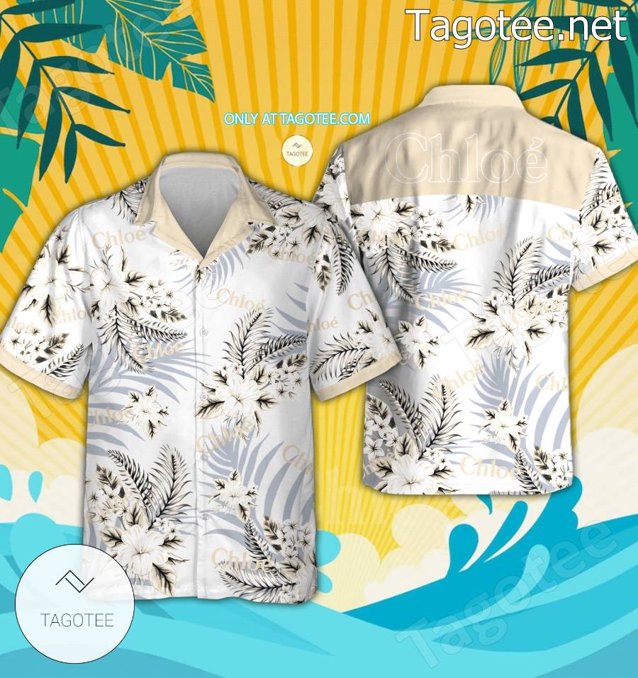 Chloe Logo Hawaiian Shirt And Shorts - EmonShop - Tagotee