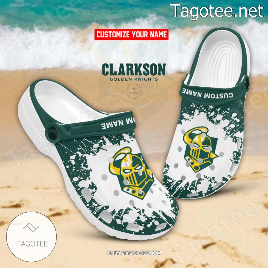 Clarkson Golden Knights Logo Crocs Clogs - BiShop