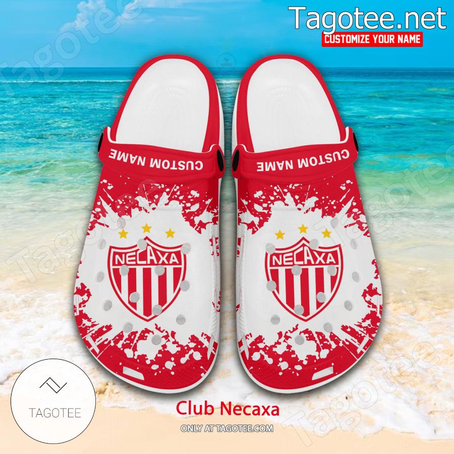 Club Necaxa Logo Custom Crocs Clogs - BiShop a