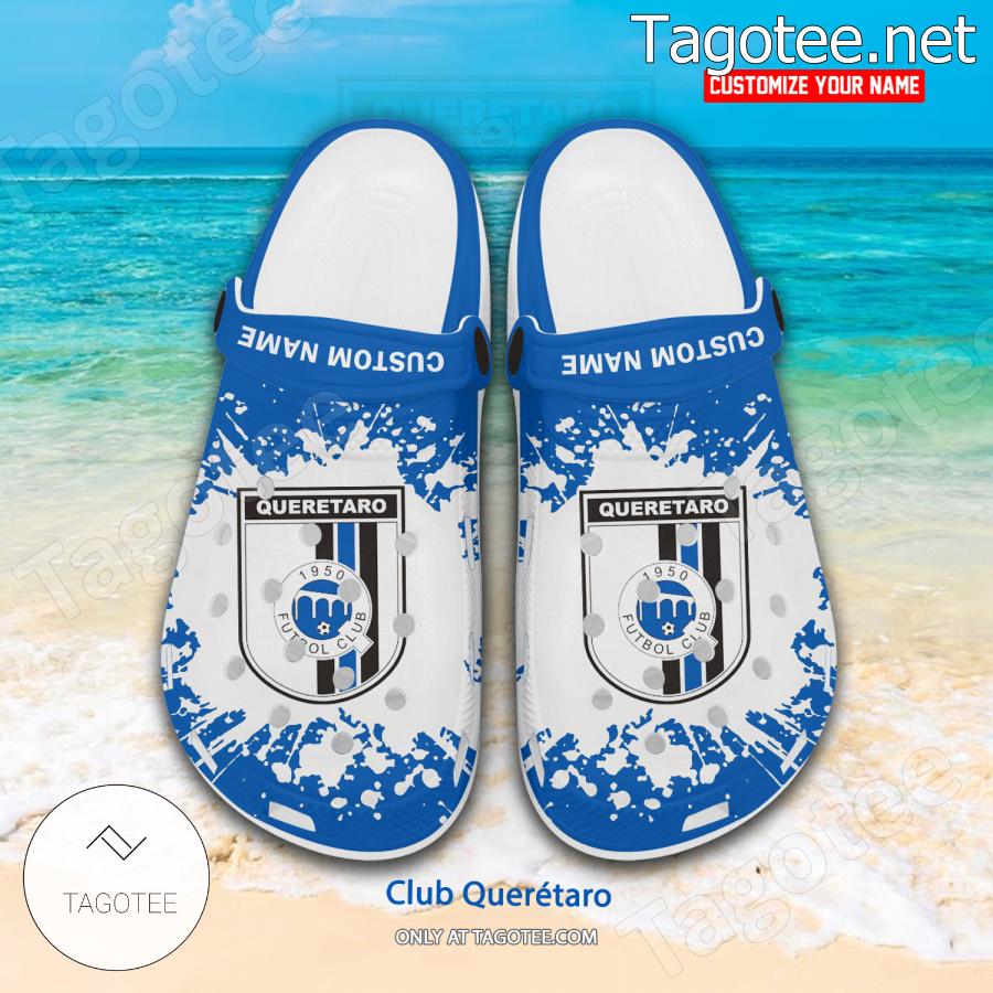 Club Querétaro Logo Custom Crocs Clogs - BiShop a