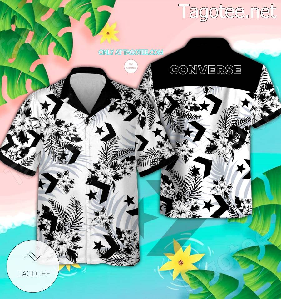 Converse Logo Hawaiian Shirt And Shorts - EmonShop