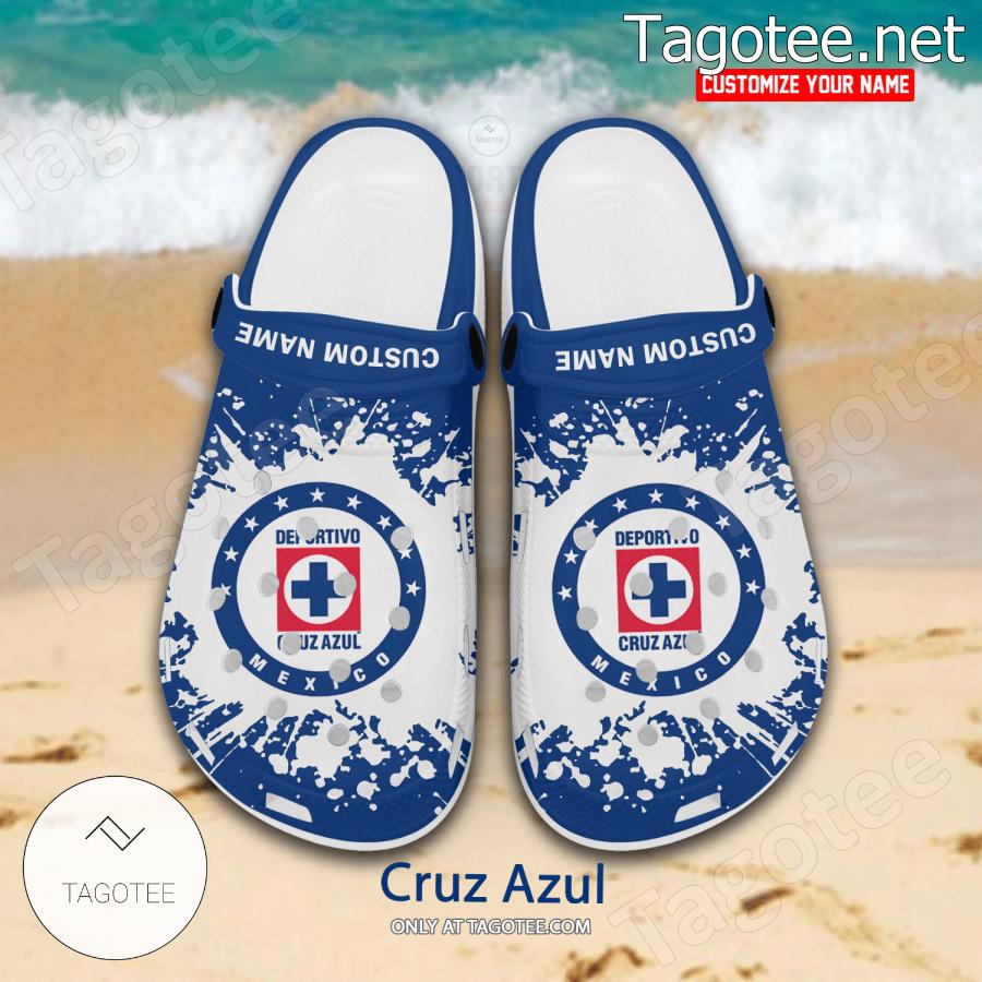 Cruz Azul Logo Custom Crocs Clogs - BiShop a
