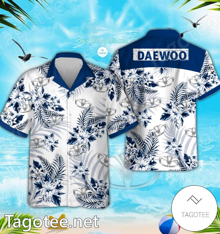 Daewoo Logo Hawaiian Shirt And Shorts - EmonShop