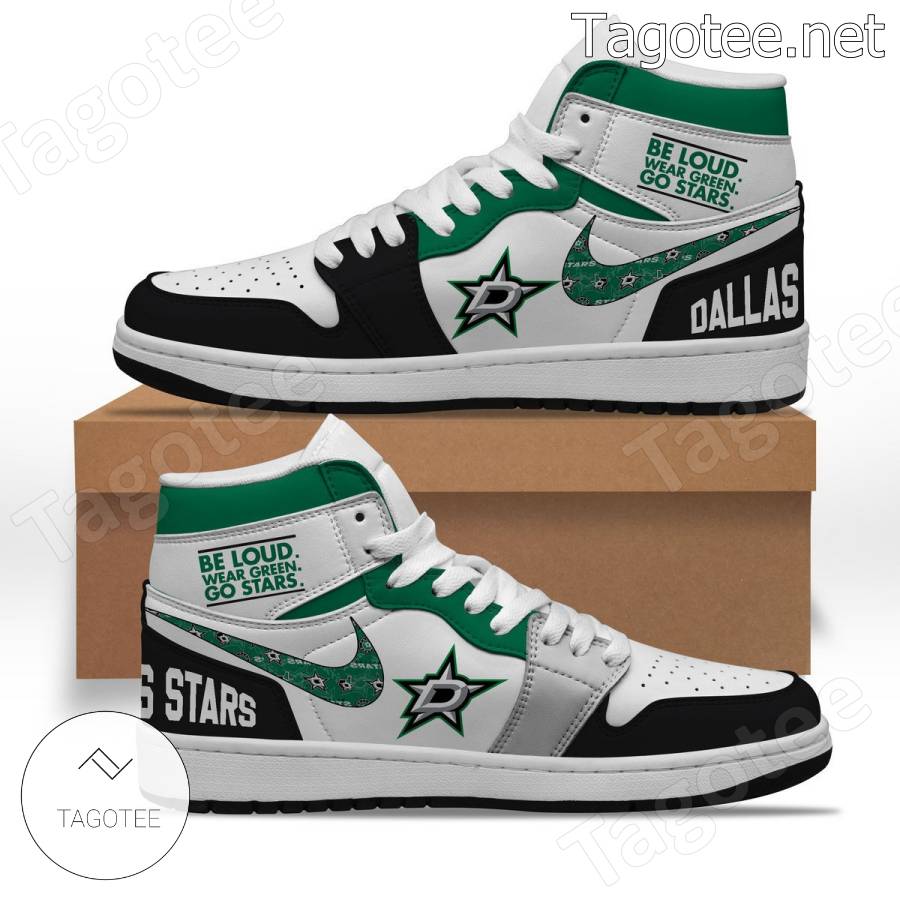 Dallas Stars Louis Vuitton Air Jordan High Top Shoes - Tagotee