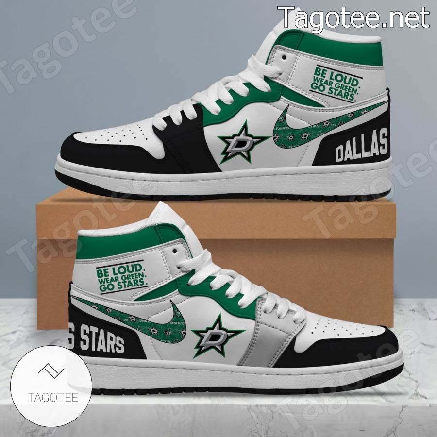 Dallas Stars Louis Vuitton Air Jordan High Top Shoes - Tagotee