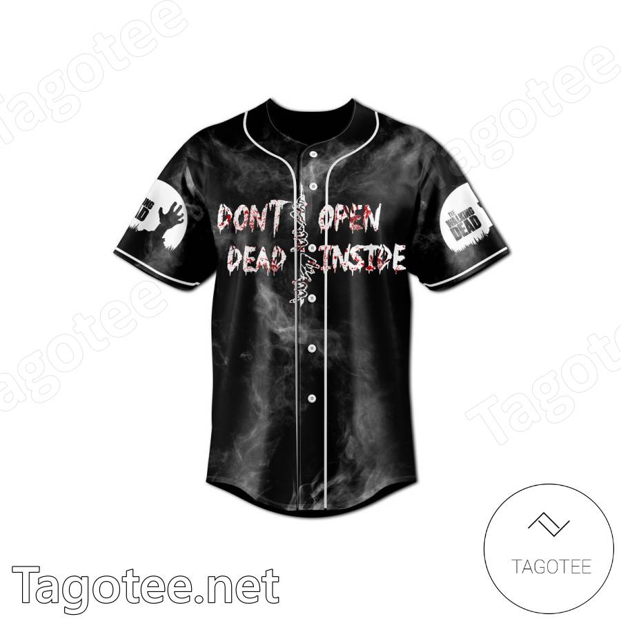 Don't Open Dead Inside Skull Personalized Baseball Jersey - Tagotee