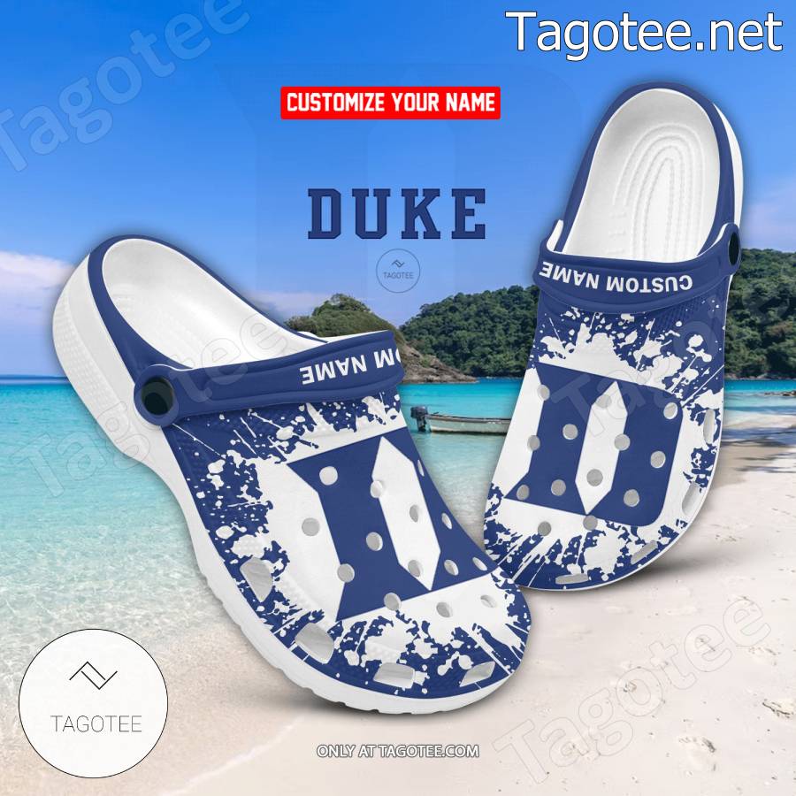 Duke Logo Custom Crocs Clogs - BiShop