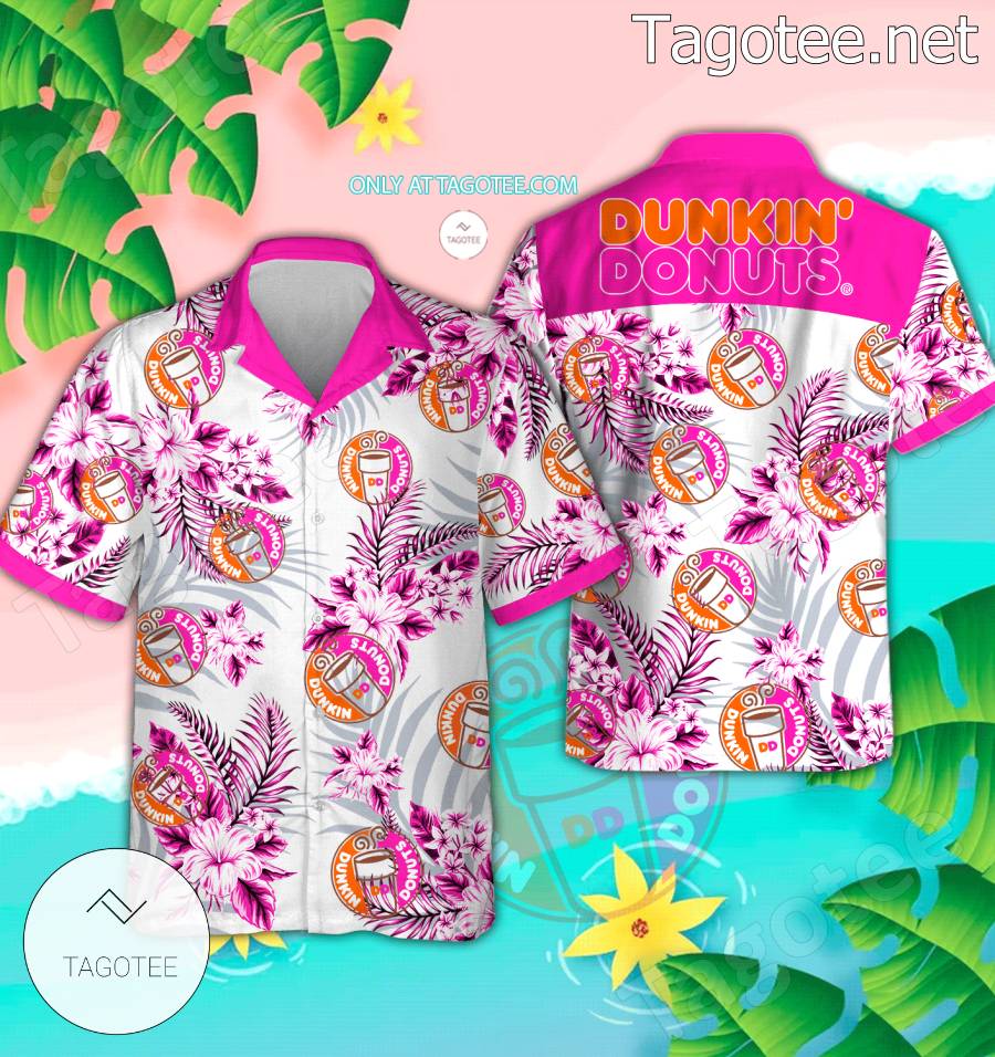 Dunkin Donuts Logo Hawaiian Shirt And Shorts - EmonShop