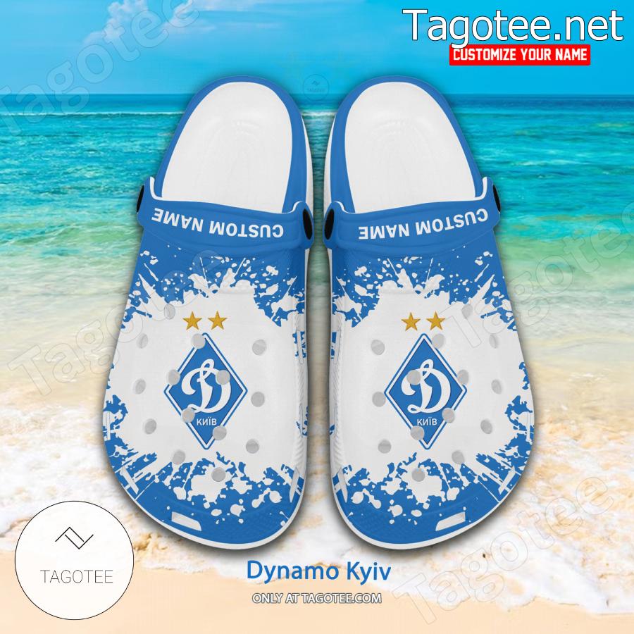 Dynamo Kyiv Logo Custom Crocs Clogs - BiShop a