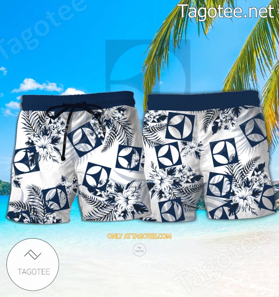 Electrolux Media Logo Hawaiian Shirt And Shorts - BiShop a