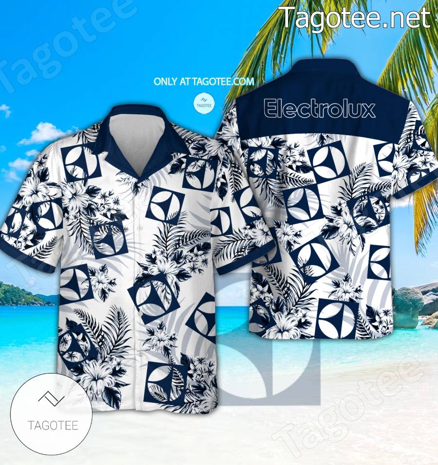 Electrolux Media Logo Hawaiian Shirt And Shorts - BiShop